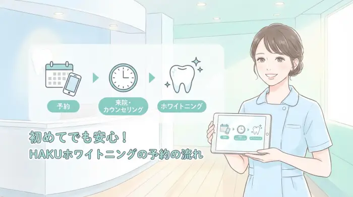 初めてでも安心！HAKUホワイトニングの予約の流れ