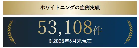 湘南美容歯科のホワイトニング症例実績