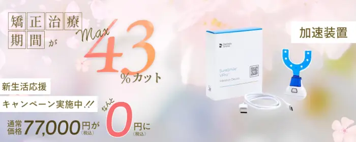 柏KT矯正歯科のキャンペーン