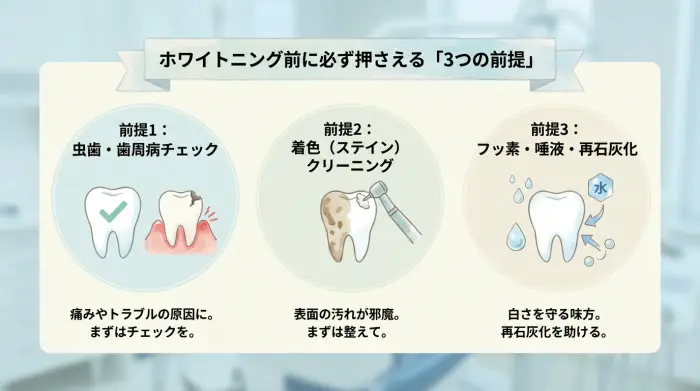後悔しないために。ホワイトニング前に必ず押さえる「3つの前提」