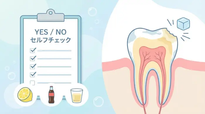 【YES/NO診断】あなたの歯、酸蝕症のサインは出ていませんか？