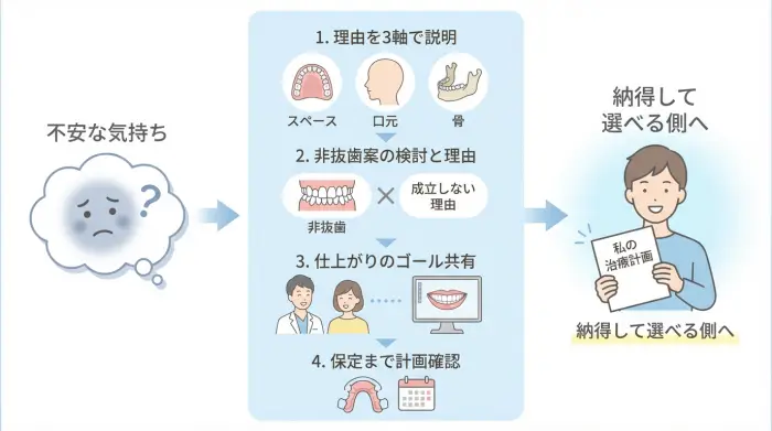 抜歯するかより、“抜歯が必要になる条件”を確認しよう
