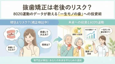 抜歯矯正は老後のリスク？8020運動のデータが教える「一生モノの歯」への投資術