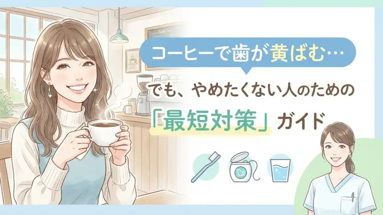 コーヒーで歯が黄ばむ…でも、やめたくない人のための「最短対策」ガイド