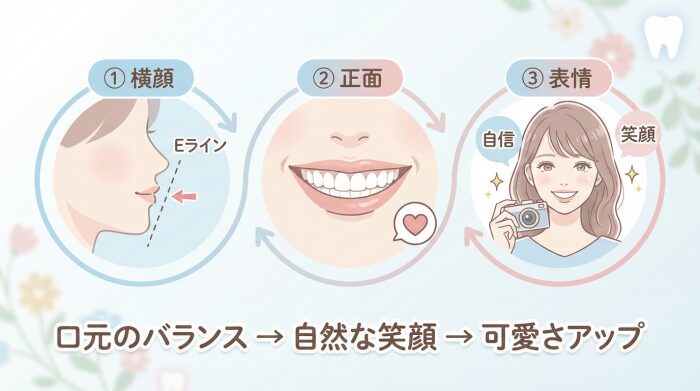 「出っ歯矯正で可愛くなる」は本当?まずは“可愛さ”を分解して考えよう