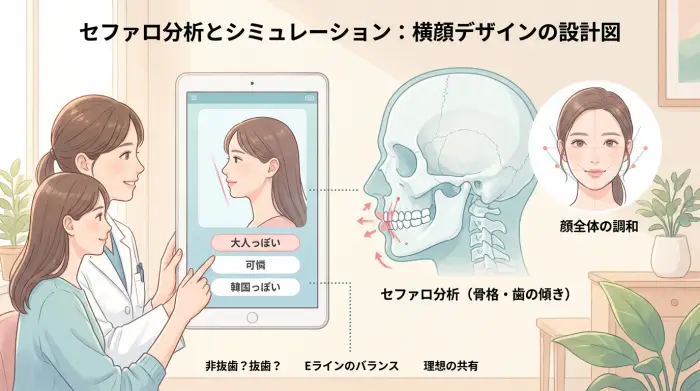 出っ歯矯正で「可愛くなる」を“設計図”に落とし込む：セファロ分析・シミュレーションで何が分かる？
