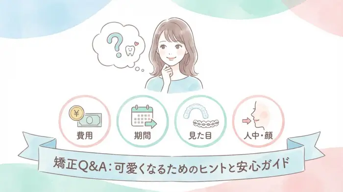 よくある質問：出っ歯矯正で可愛くなるためのQ&A