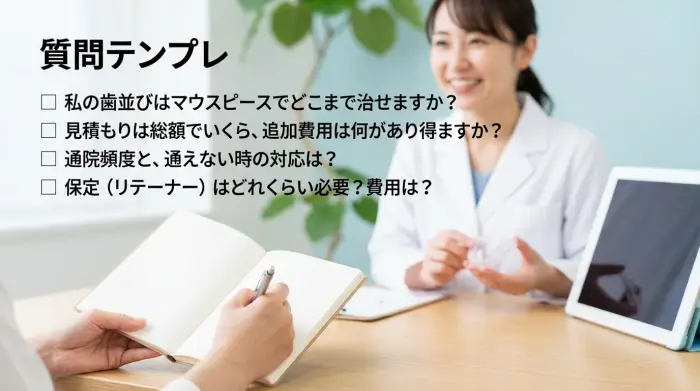 無料カウンセリングで「絶対に聞くべき」質問テンプレ
