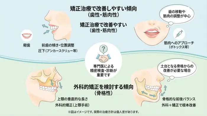 【重要】“矯正だけで治る人”と“手術を検討した方がいい人”の境界線