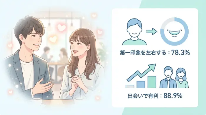 「歯並びが悪い＝付き合えない」ではない。でも“不利”はデータで裏づけられる