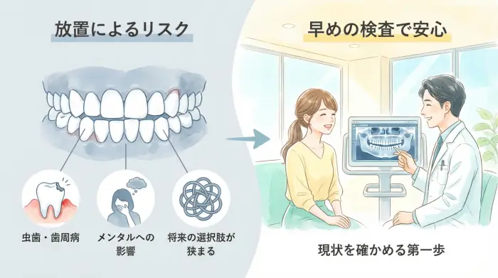 矯正前に知っておきたい「放置リスク」:見た目だけの問題じゃない