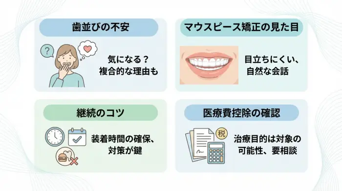 Q&A：歯並びが悪いと冷める？よくある不安に答えます