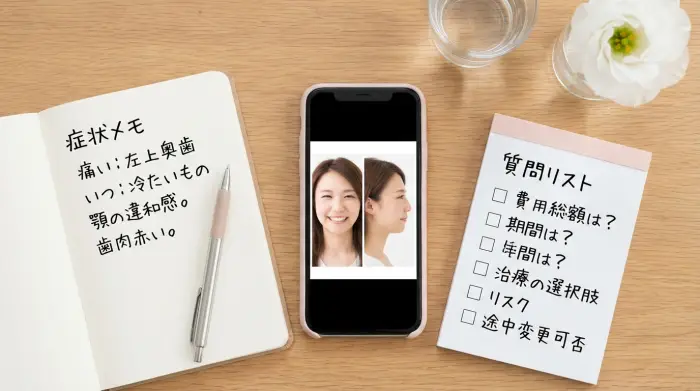 受診前にやっておくと得する：歯並びの相談がスムーズになる「3つの準備」