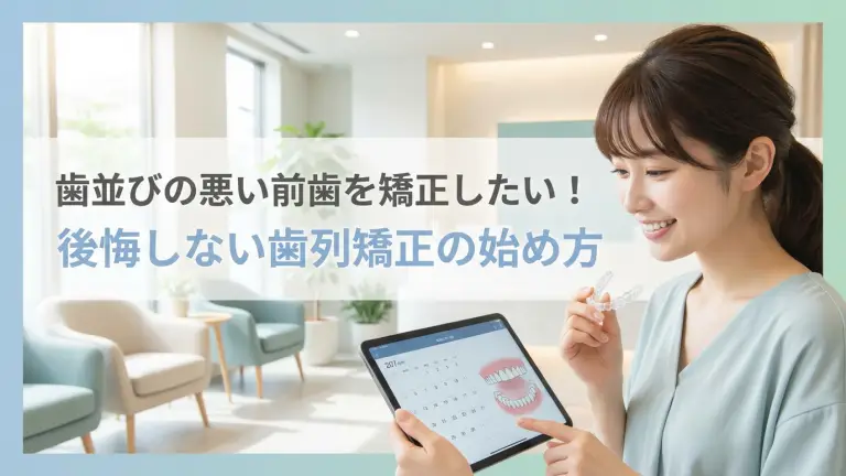 歯並びの悪い前歯を矯正したい！後悔しない歯列矯正の始め方