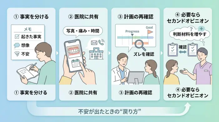 「やらなきゃよかった」と感じたときのリカバリー手順(途中で不安になったら)