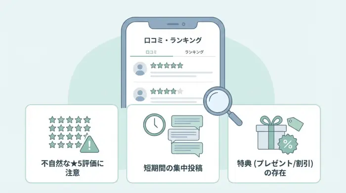口コミ・ランキングの落とし穴：ステマ（広告）を避けるだけで失敗率は下がる