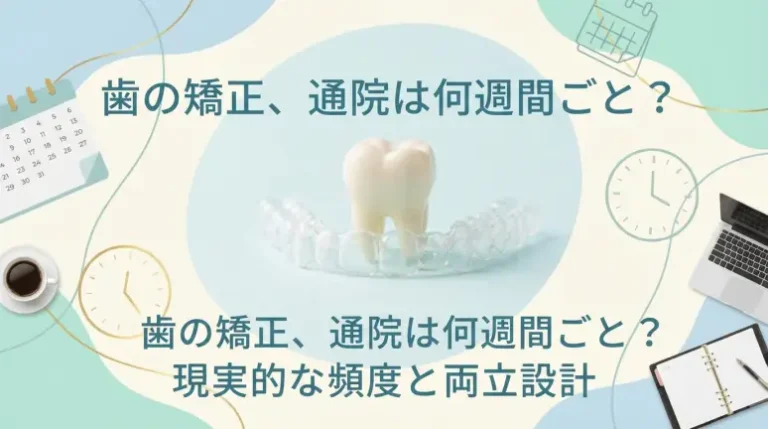 歯の矯正は何週間ごとに通院する？装置によって異なる？