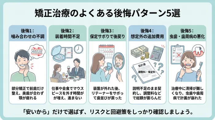 「安いから」で選ぶと危険?よくある後悔パターン5選(ケースで理解)