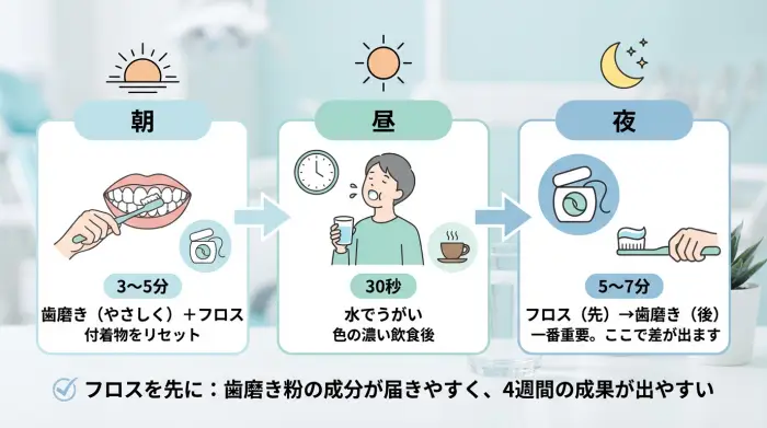 4週間プログラムを“失敗しない”ための毎日ルーティン(朝・昼・夜)