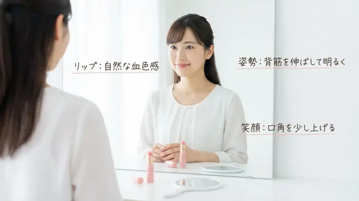 面接で“歯”の印象を最大化する、最後のひと押し（当日チェック）