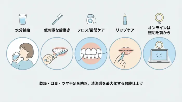 面接当日に差がつく「口元の最終仕上げ」5つ