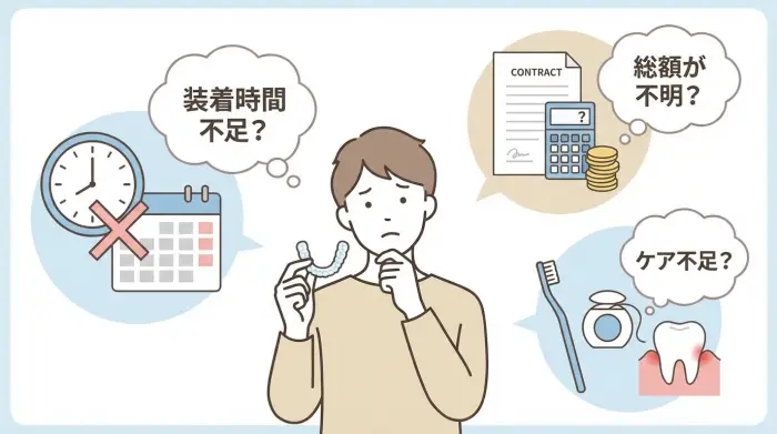 【失敗例から学ぶ】見えない歯列矯正で後悔しやすい人の共通点