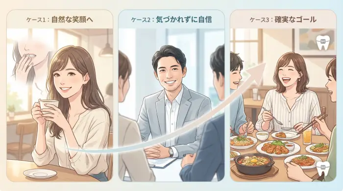 【ケーススタディ】同じ悩みの人が“自信”を取り戻した3パターン