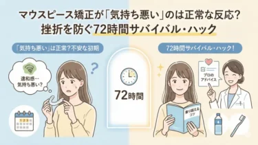 マウスピース矯正が「気持ち悪い」のは正常な反応？挫折を防ぐ72時間サバイバル・ハック