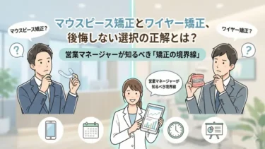 マウスピース矯正とワイヤー矯正、後悔しない選択の正解とは？営業マネージャーが知るべき「矯正の境界線」