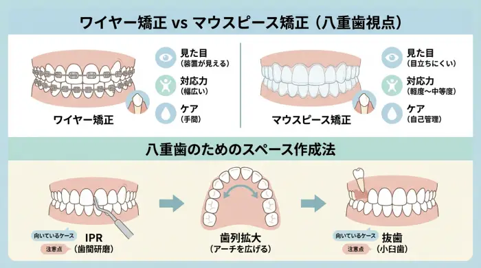 矯正を決める前に知っておきたい「治療法の違い」＋八重歯ならではの論点