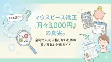 ​マウスピース矯正「月々3,000円」の真実。金利で20万円損しないための賢い支払い計画ガイド