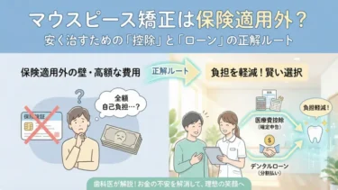 マウスピース矯正は保険適用外？安く治すための「控除」と「ローン」の正解ルート