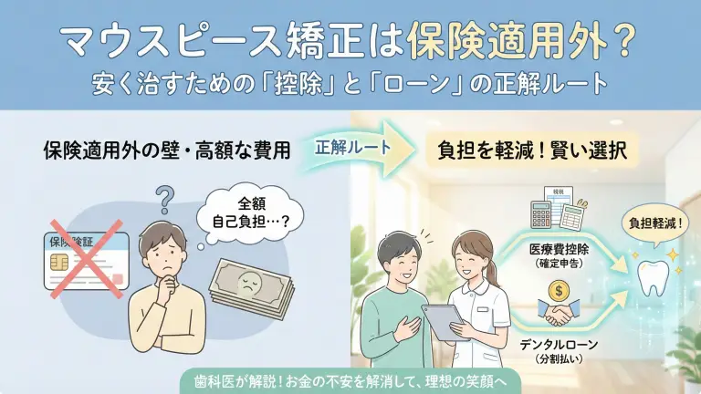 マウスピース矯正は保険適用外？安く治すための「控除」と「ローン」の正解ルート