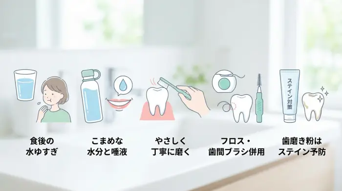 今日からできる「黄ばみ対策」—生活の中に埋め込む