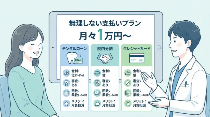 矯正費用月々1万円〜も可能。自分に合った「無理しない支払いプラン」の立て方