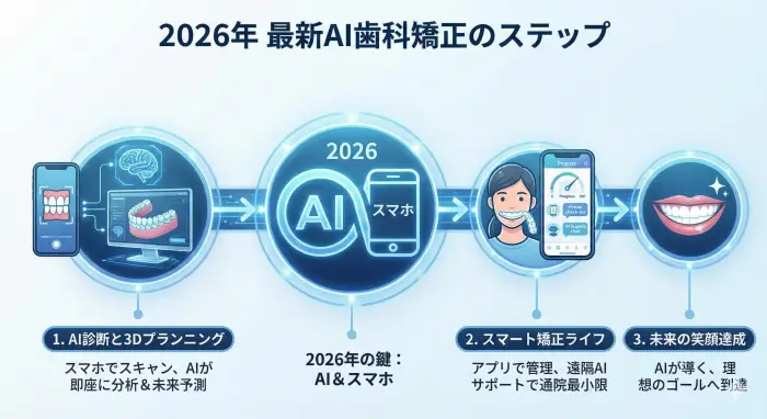 2026年最新AI歯科矯正のステップ