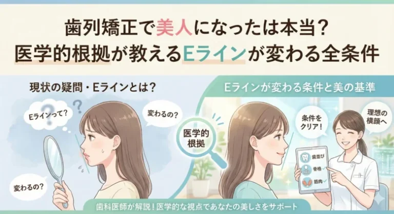 歯列矯正で美人になったは本当？医学的根拠が教えるEラインが変わる全条件