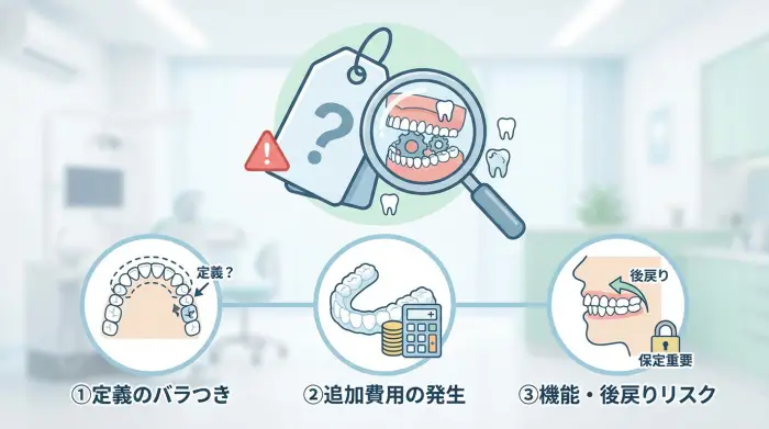 歯列矯正の“値段だけ比較”が危ない3つの理由