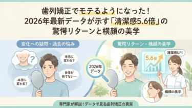歯列矯正でモテるようになった！2026年最新データが示す「清潔感5.6倍」の驚愕リターンと横顔の美学