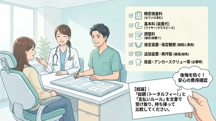 後悔を生む「費用トラブル」を防ぐ：カウンセリングで確認すべき“総額の内訳”
