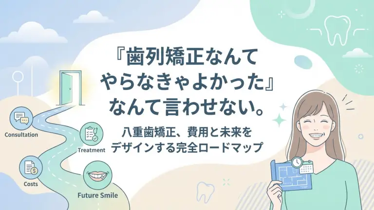 「歯列矯正なんてやらなきゃよかった」なんて言わせない。八重歯矯正、費用と未来をデザインする完全ロードマップ