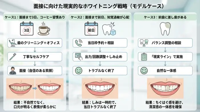 ホワイトニングを面接までに間に合わせた人の“現実的な勝ち筋”