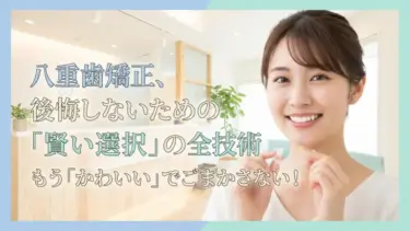 八重歯矯正、後悔しないための「賢い選択」の全技術｜もう「かわいい」でごまかさない！