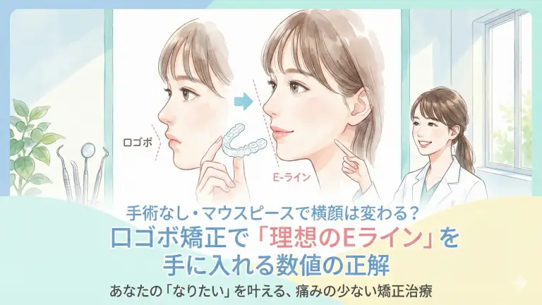 口ゴボ矯正で「理想のEライン」を手に入れる数値の正解｜手術なし・マウスピースで横顔は変わる？