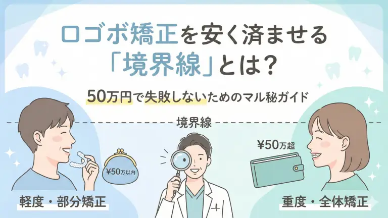 口ゴボ矯正を安く済ませる「境界線」とは？50万円で失敗しないためのマル秘ガイド