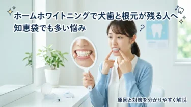 ホームホワイトニングで犬歯と根元が残る人へ｜知恵袋でも多い悩みを解説